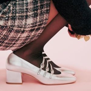 Reformation Mimi Buckle Heels